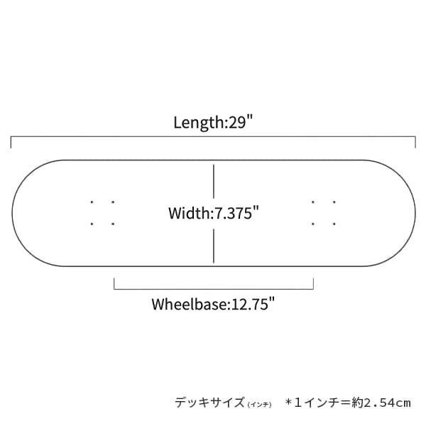 レスケ　lesque  7.375  【新品】 楽天市場】LESQUE レスケ ロゴ スケートボード 7.375 × 29.31