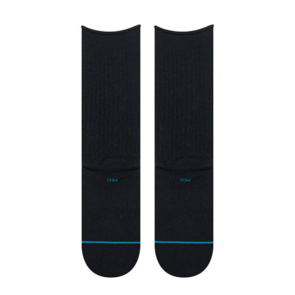 【STANCE】ROLLED SOLID CREW Black スタンス 靴下 ウィメンズ スケートボード スケボー SKATEBOARD