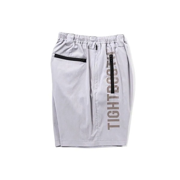 TIGHTBOOTH】LABEL LOGO BOARD SHORTS grey タイトブース