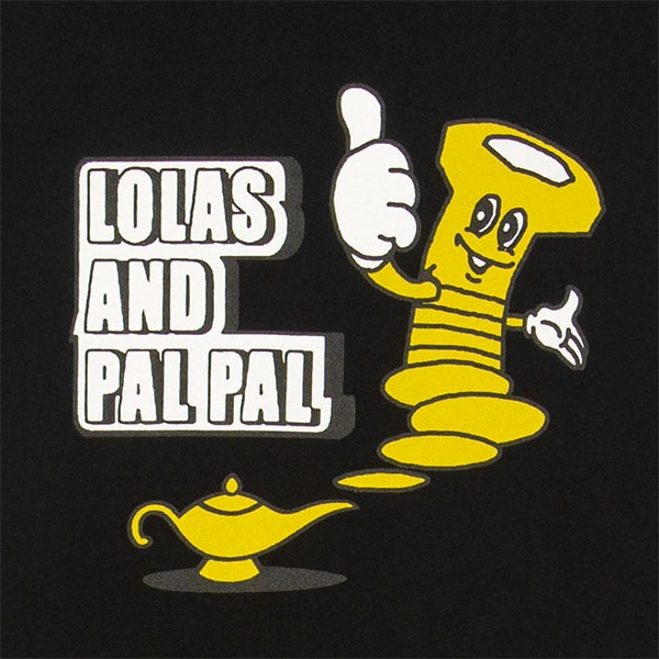 【LOLA’S HARDWARE】LOLA'S-PALPALxLOLA'S-S/S TEE カラー：black　ローラーズハードウエアー ティーシャツ 半袖 スケートボード スケボー SKATEBOARD