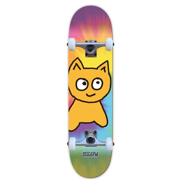 【MEOW】BIG CAT TIE DYE COMPLETE 6.75インチ 推奨年齢3～6歳 ミャオ コンプリートセット 完成品 スケートボード スケボー SKATEBOARD DECK COMPLETE