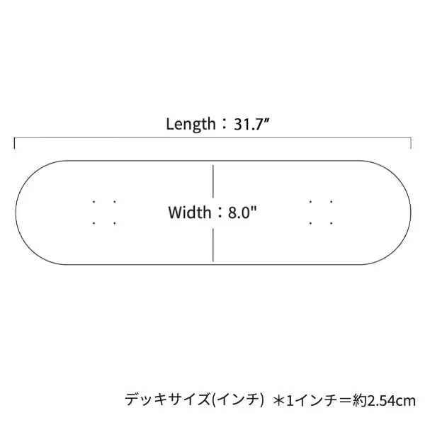 【HEAPS】LOGO BLACK/BLUE 8.0インチ ヒープス スケートボード スケボー デッキ SKATEBOARD DECK