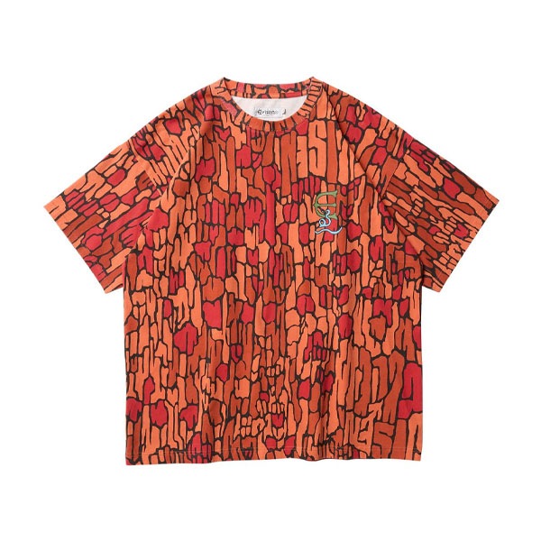【Evisen】OVERLAND 2.5 TEE orange camo エビセン Tシャツ スケートボード スケボー SKATEBOARD