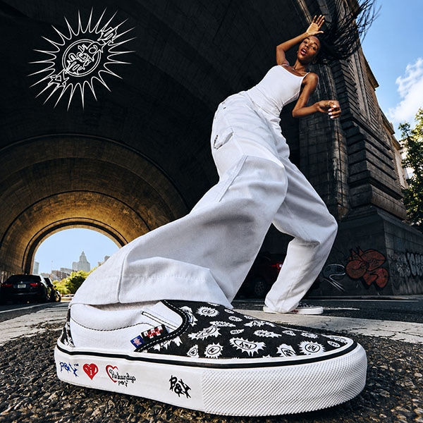 VANS×PUNKANDYO】 SKATE SLIP-ON PUNKANDYO black/white バンズ パンク