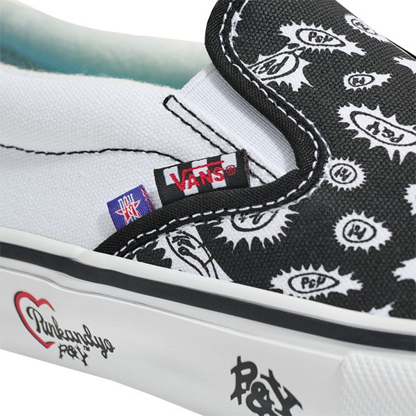 【VANS×PUNKANDYO】 SKATE SLIP-ON PUNKANDYO black/white バンズ パンクアンドヨー シューズ 靴 スニーカー スケートボード スケボー SKATEBOARD SHOES