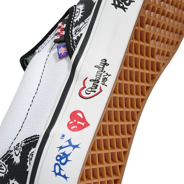 【VANS×PUNKANDYO】 SKATE SLIP-ON PUNKANDYO black/white バンズ パンクアンドヨー シューズ 靴 スニーカー スケートボード スケボー SKATEBOARD SHOES