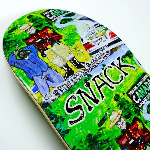 Snack スケートボードデッキ 8.25 SNACK】Zack May CANADIAN BACON & HASH BROWNS 8.125インチ スナック