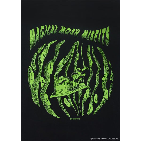 【MAGICAL MOSH MISFITS】I’m Doraemon ☆ MxMxM “MAGICAL MOSH TIME MACHINE” SWEAT black マジカルモッシュミスフィッツ クルーネック トレーナー SKATEBOARD