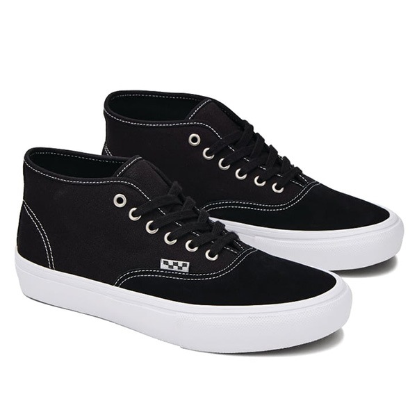 【VANS】SKATE AUTHENTIC MID カラー：black/white　バンズ シューズ 靴 スニーカー  スケートボード スケボー  SKATEBOARD SHOES