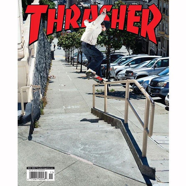 【THRASHER】NOVEMBER 2023 ISSUE #520 2023.11月号 スラッシャー マガジン 書籍 雑誌 スケートボード スケボー SKATEBOARD
