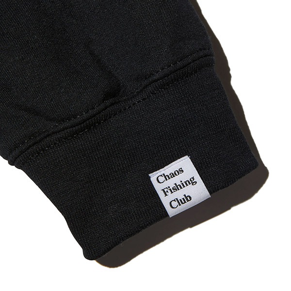 【Chaos Fishing Club】LETTER LOGO HOODIE black カオスフィッシングクラブ パーカー スケートボード スケボー SKATEBOARD