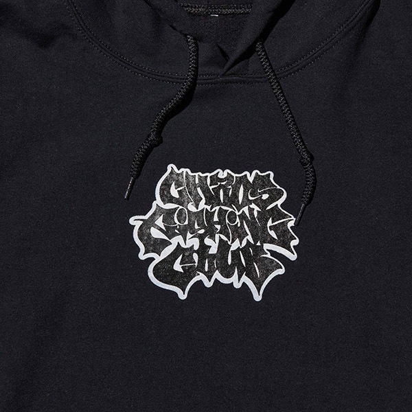 【Chaos Fishing Club】LETTER LOGO HOODIE black カオスフィッシングクラブ パーカー スケートボード スケボー SKATEBOARD