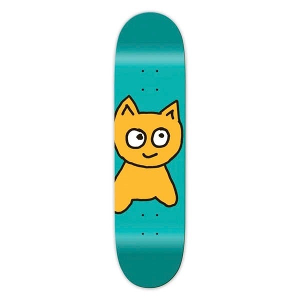 cafca_knnk 様/新品未使用MEOW スケボー デッキ 7.75インチ MEOW TEAM LOGO GREEN 7.5 7.75 スケートボード デッキ ミャオ