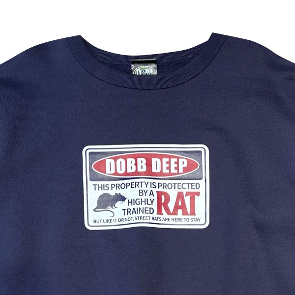 【DOBB DEEP】BUSTER SWEAT navy ドブディープ トレーナー クルーネック スケートボード スケボー SKATEBOARD DECK