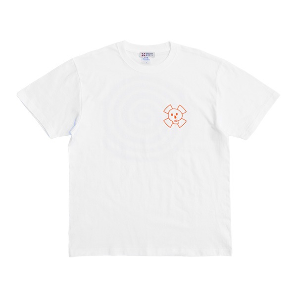 【SSP SLAPPY】夏のうず巻きTEE white/orange エスエスピー スラッピー Tシャツ スケートボード スケボー SKATEBOARD