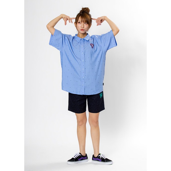 MAGICAL MOSH MISFITS】NOISE SHIRT blue マジカルモッシュミス