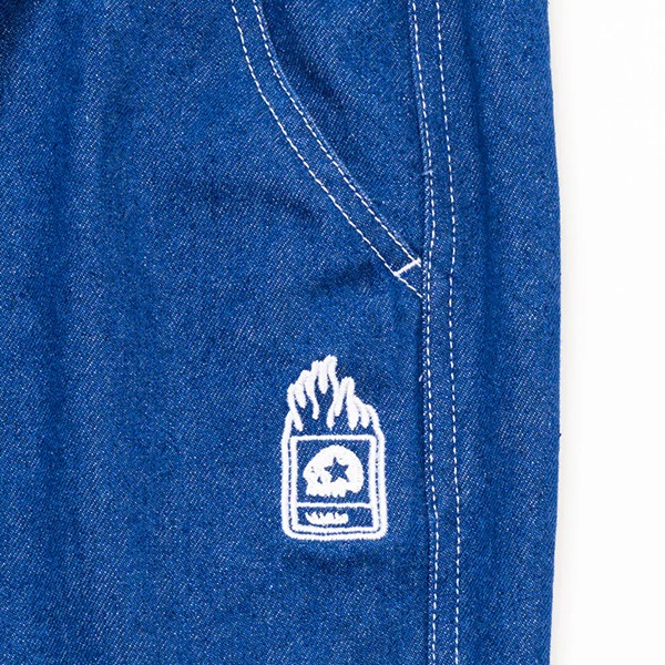 【MAGICAL MOSH MISFITS】MxMxM FIRE STITCH EASY BAGGY PANTS　マジカルモッシュミスフィッツ パンツ デニム SKATEBOARD