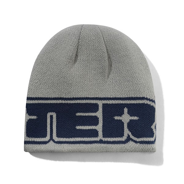 BUTTER GOODS】GLINT REVERSIBLE SKULLY BEANIE navy/grey バター