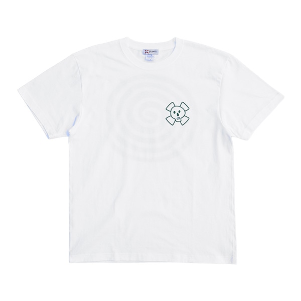 【SSP SLAPPY】夏のうず巻きTEE white/green エスエスピー スラッピー Tシャツ スケートボード スケボー SKATEBOARD