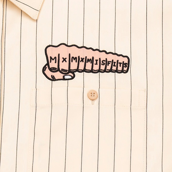 MAGICAL MOSH MISFITS × TOY MACHINE】WORK SHIRT cream マジカル