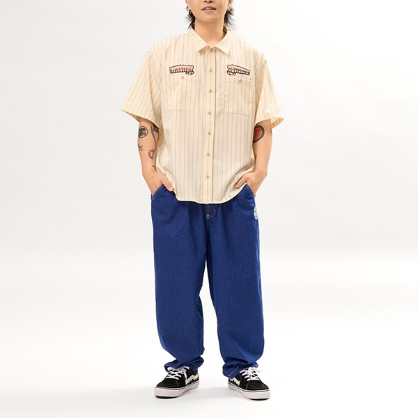 MAGICAL MOSH MISFITS × TOY MACHINE】WORK SHIRT cream マジカル