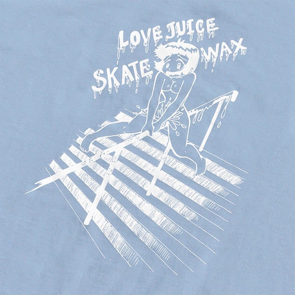 EAZY M!SS】昭子ちゃんT acid blue イージーミス 半袖 ティーシャツ