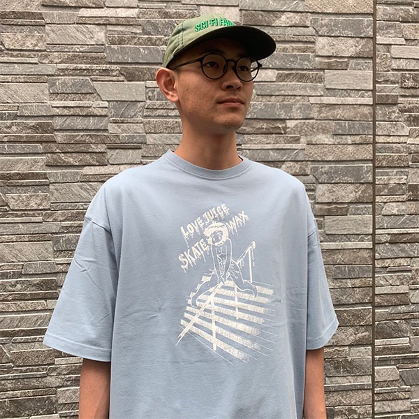 EAZY M!SS】昭子ちゃんT acid blue イージーミス 半袖 ティーシャツ