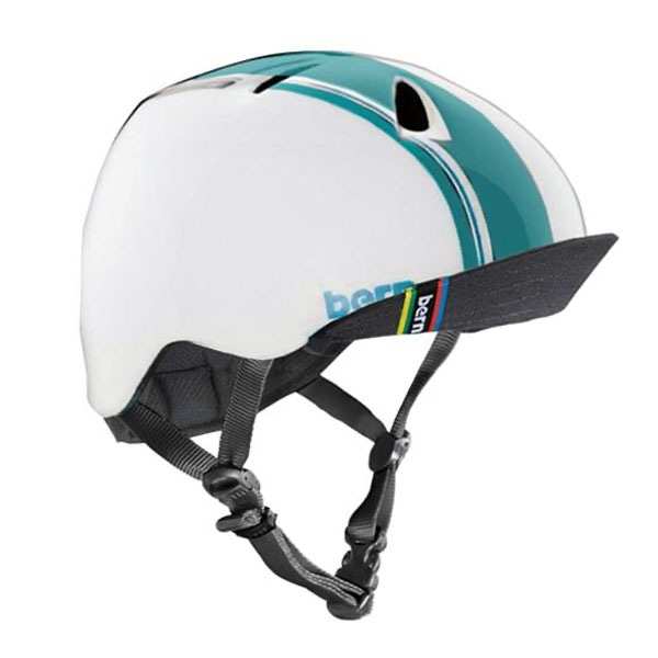 【BERN】NINO カラー：matte white racing stripe バーン ヘルメットキッズ 子供 HELMET プロテクター  スケートボード スケボー SKATEBOARD