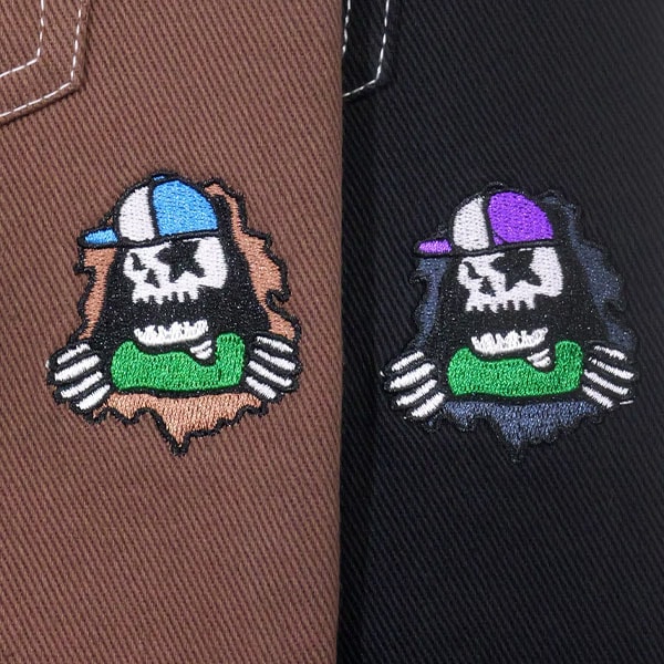 【MAGICAL MOSH MISFITS】MxMxM BONES LOOSE PANTS black マジカルモッシュミスフィッツ パンツ デニム SKATEBOARD