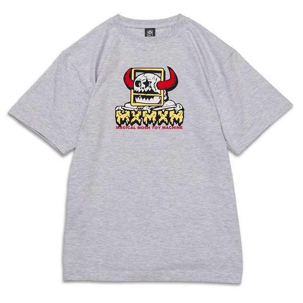【MAGICAL MOSH MISFITS × TOY MACHINE】MMM MONSTER TEE ash　マジカルモッシュミスフィッツ トイマシーン Tシャツ SKATEBOARD