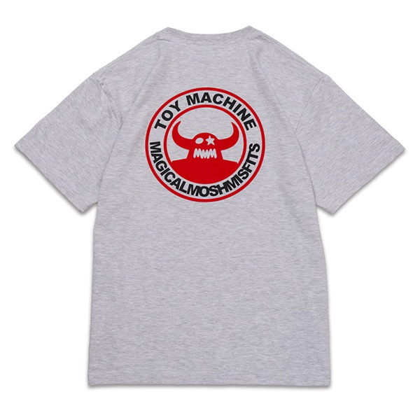 MAGICAL MOSH MISFITS × TOY MACHINE】MMM MONSTER TEE ash マジカル