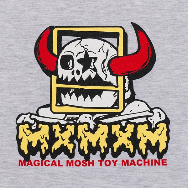 MAGICAL MOSH MISFITS × TOY MACHINE】MMM MONSTER TEE ash マジカル MAGICAL MOSH MISFITS × TOY MACHINE】MMM MONSTER TEE ash マジカル