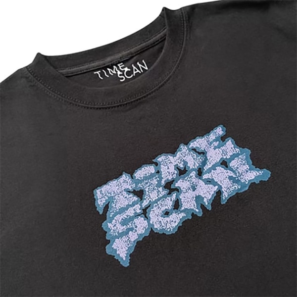 TIME SCAN】CLASSIC TAG TEE black タイムスキャン キャップ スケート