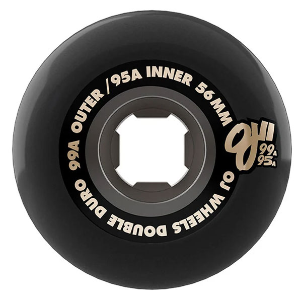OJ wheels】DOUBLE DURO TRANS BLACK CHUBBIES 56mm 99A/95A