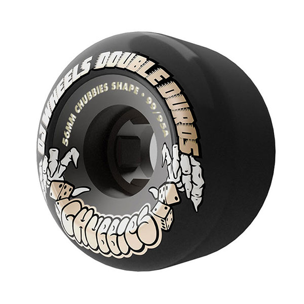 OJ wheels】DOUBLE DURO TRANS BLACK CHUBBIES 56mm 99A/95A