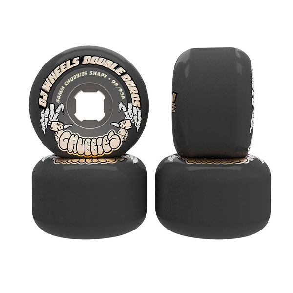 OJ wheels】DOUBLE DURO TRANS BLACK CHUBBIES 56mm 99A/95A