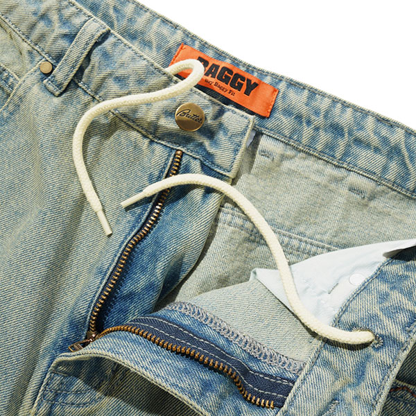 BUTTER GOODS】SCORPION STITCH DENIM JEANS TINTED light blue バター