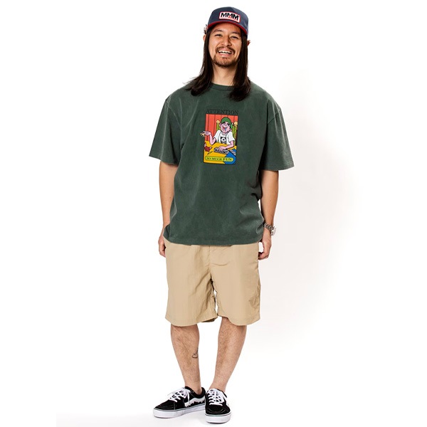 MAGICAL MOSH MISFITS】YUBISUKE CHUDOKU TEE(WASHED BODY) green