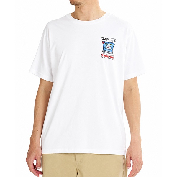 【RVCA】MECHA HACHIKO TOKYO TEE カラー：white　ルーカ Tシャツ スケートボード スケボー SKATEBOARD