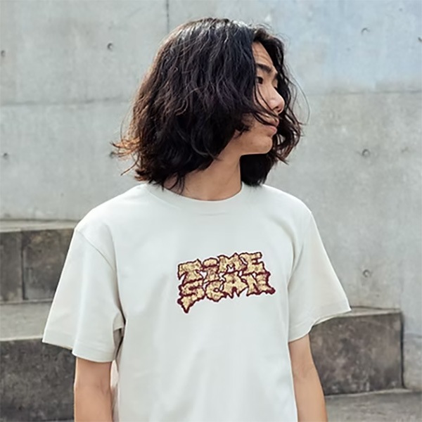 TIME SCAN】CLASSIC TAG TEE off white タイムスキャン キャップ