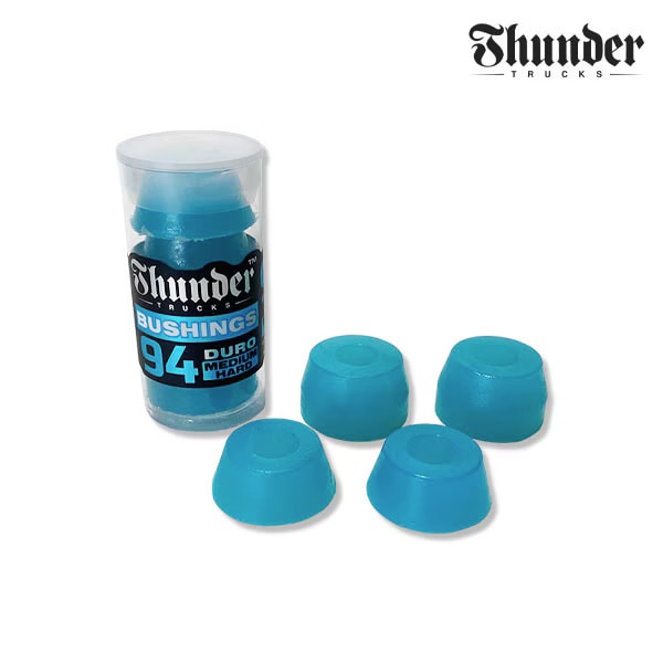 【THUNDER】PREMIUM BUSHINGS -MEDIUM HARD 94DU blue サンダー トラック ブッシュ ゴム アクセサリー スケートボード スケボー SKATEBOARD