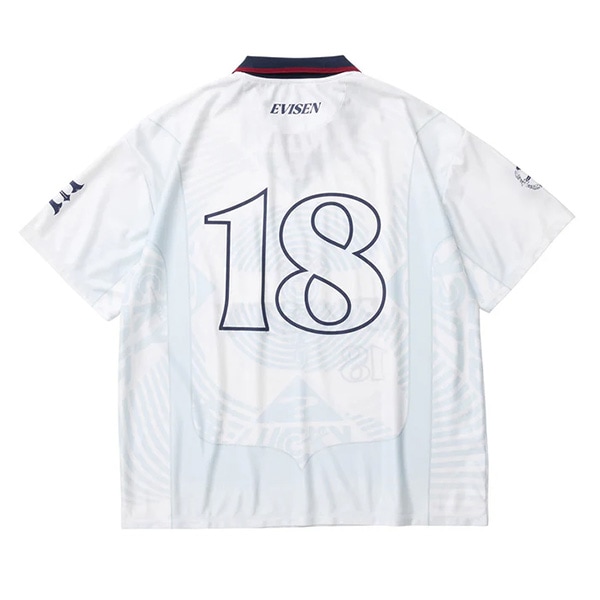 Evisen】EVI-FC SHIRT white エビセン ゲームシャツ トップス スケート