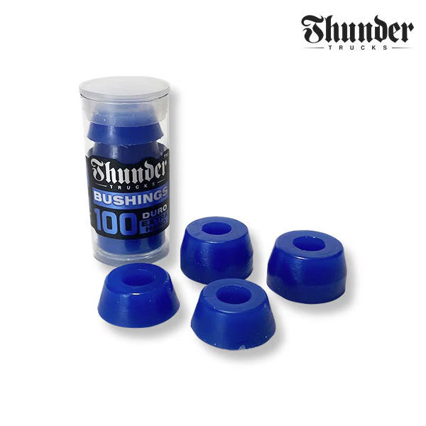 【THUNDER】PREMIUM BUSHINGS -EXTRA HARD 100DU navy　サンダー トラック ブッシュ ゴム アクセサリー スケートボード スケボー SKATEBOARD