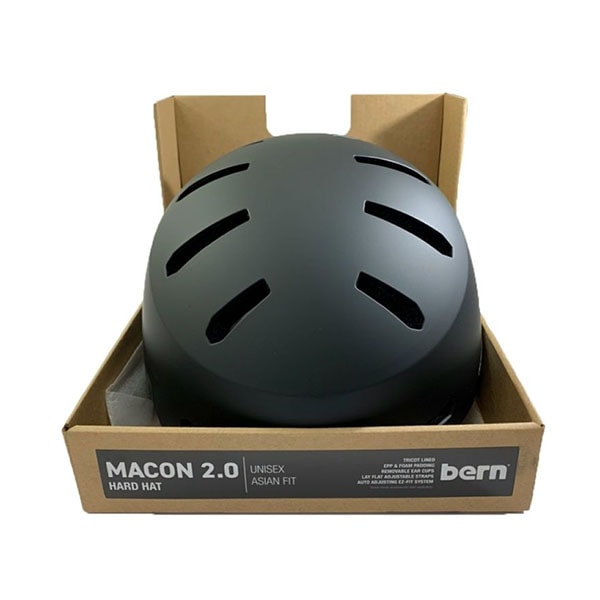 【BERN】MACON 2.0 カラー：matte black/white　バーン ヘルメット HELMET プロテクター スケートボード スケボー SKATEBOARD