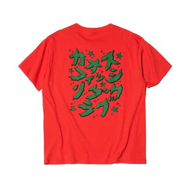 【Chaos Fishing Club】カタカナ T-SHIRTS S/S orange カオスフィッシングクラブ Tシャツ スケートボード スケボー SKATEBOARD