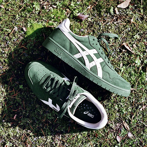 asics skatebording】 JAPAN PRO カラー： forest night/cream