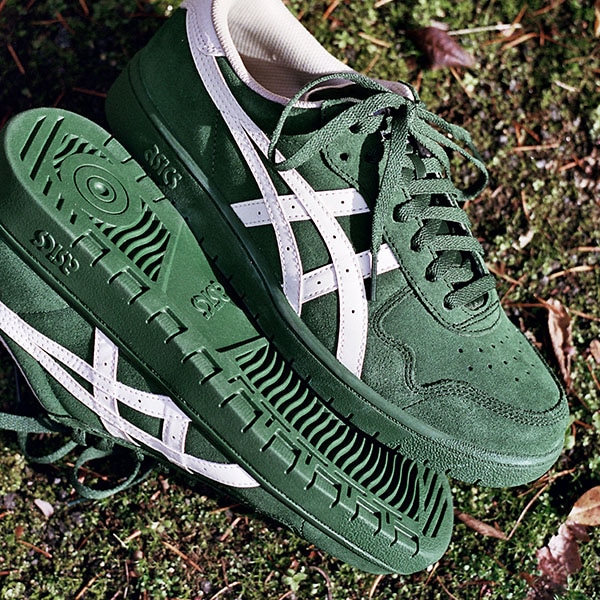 asics skatebording】 JAPAN PRO カラー： forest night/cream