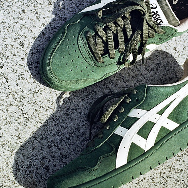 asics skatebording】 JAPAN PRO カラー： forest night/cream