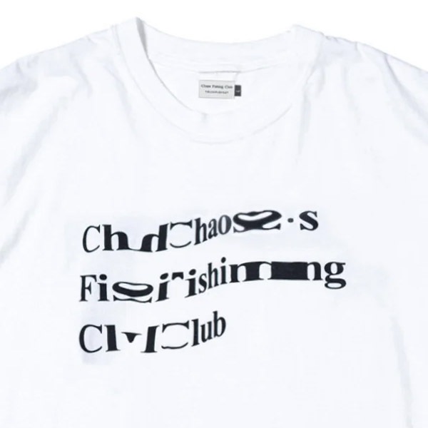 Chaos ホープタウンの頭脳　倉屋敷和　サイン Chaos Fishing Club】CFC OCG T-SHIRT S/S white カオスフィッシング