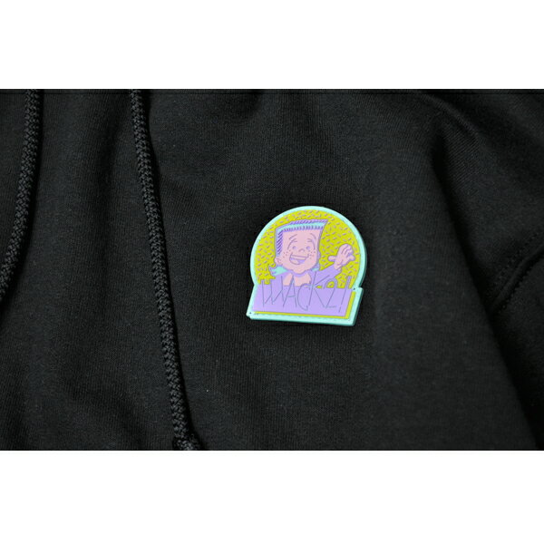 【WACKWACK】MULLET PULLOVER HOODIE black スケートボード スケボー SKATEBOARD  ワックワック フード パーカー プルオーバー